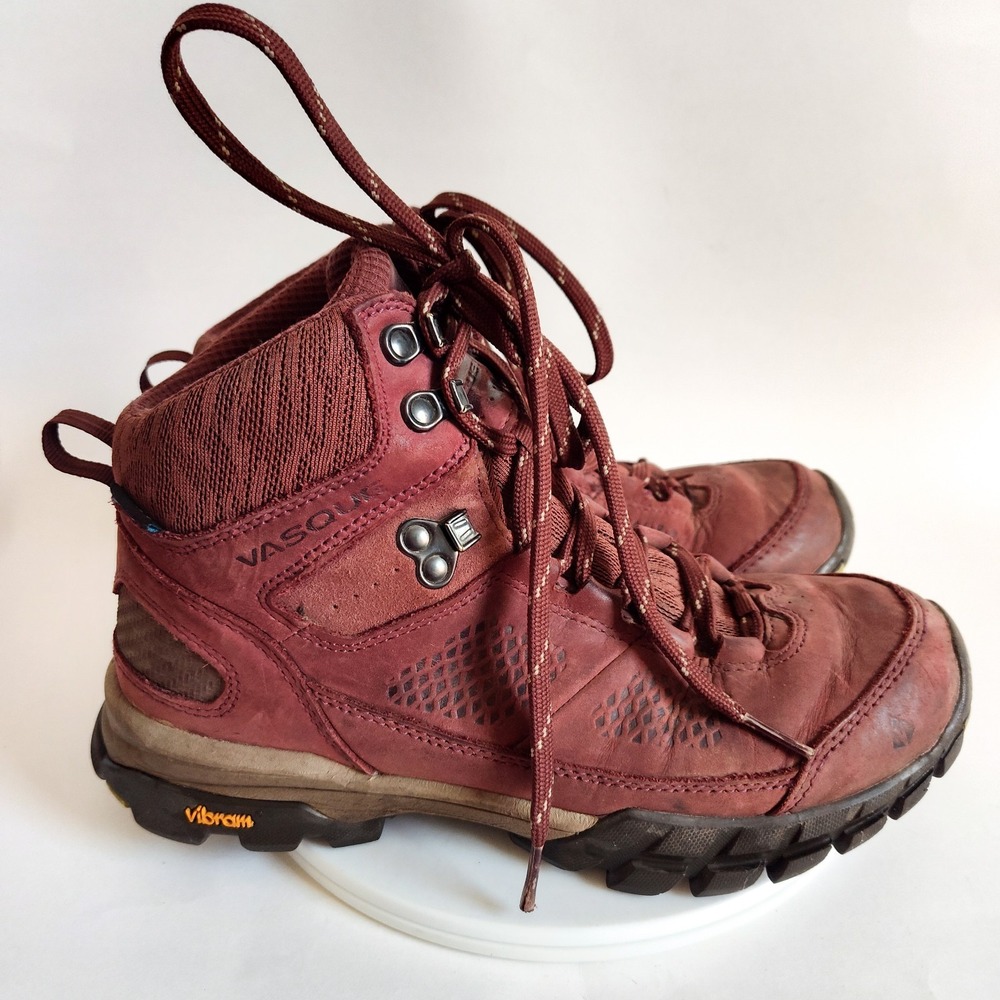 Vasque Womens Hiking Boots Size 8.5 Ultradry Waterproof All Terrain Shoes Vibram